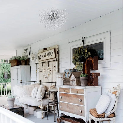 Infinity Crystal Flush Chandelier - US - KaveCore