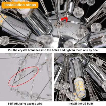 Crystal Nebula Chandelier