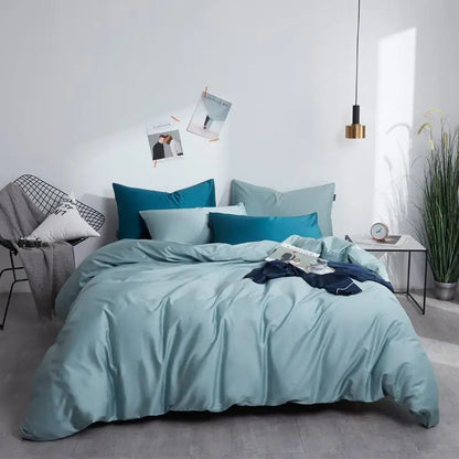 The Alexandria Duvet Set (Long-staple Sateen Cotton)