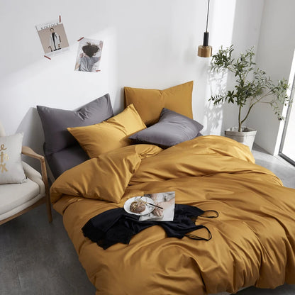 The Alexandria Duvet Set (Long-staple Sateen Cotton)