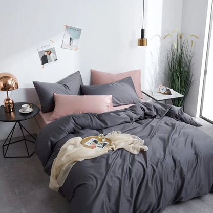 The Alexandria Duvet Set (Long-staple Sateen Cotton)