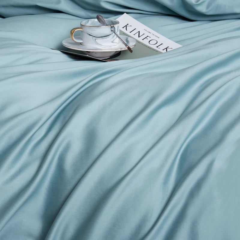The Alexandria Duvet Set (Long-staple Sateen Cotton)