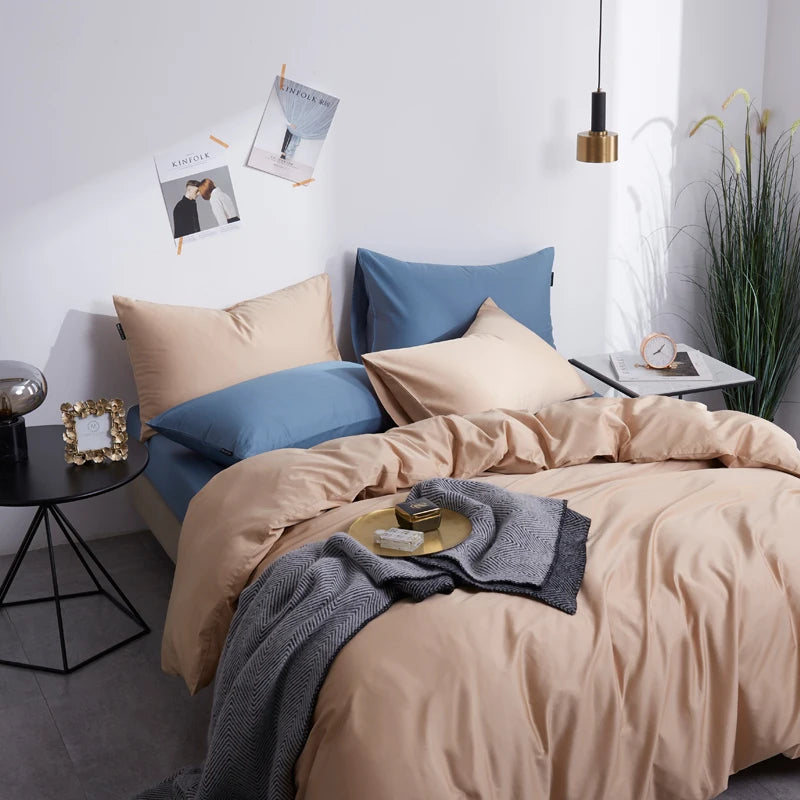 The Alexandria Duvet Set (Long-staple Sateen Cotton)