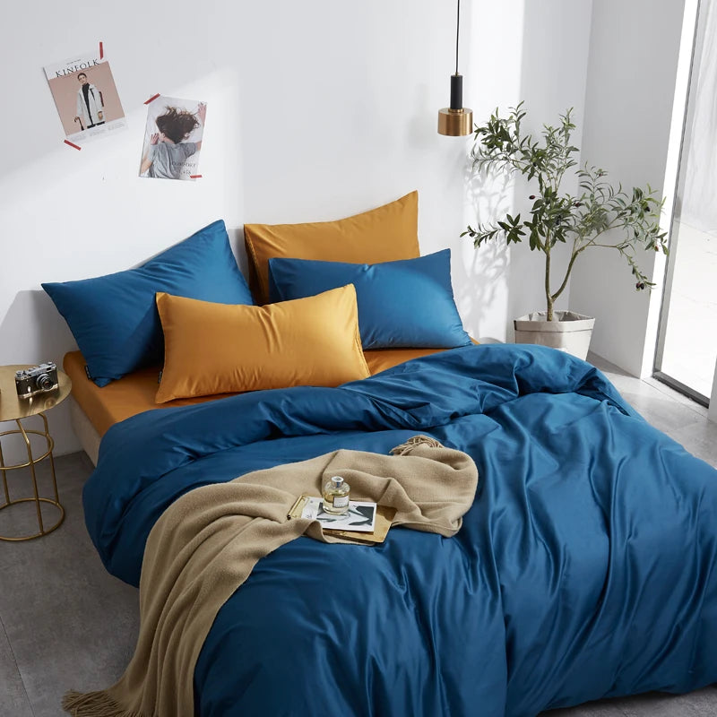 The Alexandria Duvet Set (Long-staple Sateen Cotton)