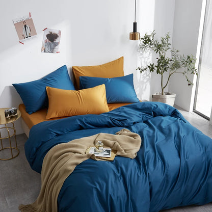 The Alexandria Duvet Set (Long-staple Sateen Cotton)