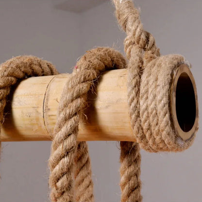 Lighthouse Loop – Handwoven Rope Chandelier