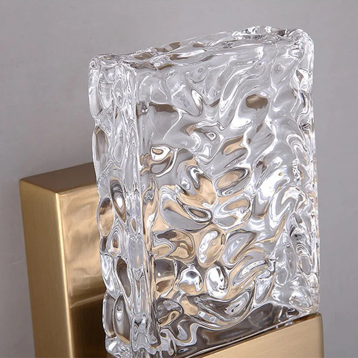 Antheia Crystal & Brass Twin-Light Sconce