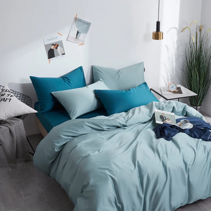The Alexandria Duvet Set (Long-staple Sateen Cotton)