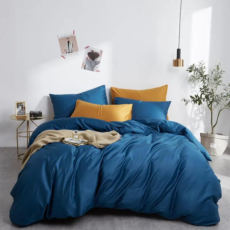 The Alexandria Duvet Set (Long-staple Sateen Cotton)