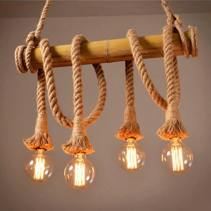 Lighthouse Loop – Handwoven Rope Chandelier