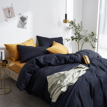 The Alexandria Duvet Set (Long-staple Sateen Cotton)