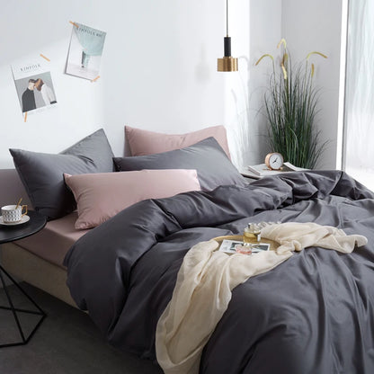 The Alexandria Duvet Set (Long-staple Sateen Cotton)