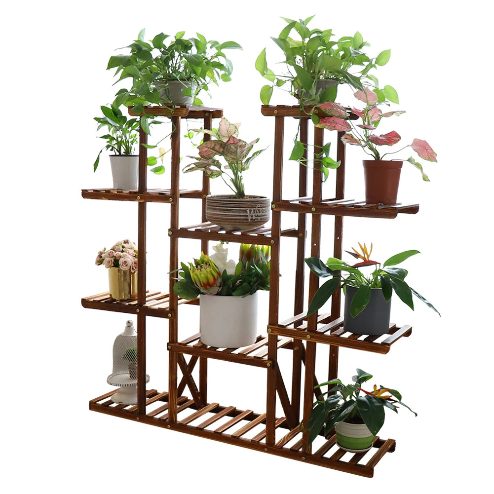 EdenRise Wooden Plant Shelf US - KaveCore