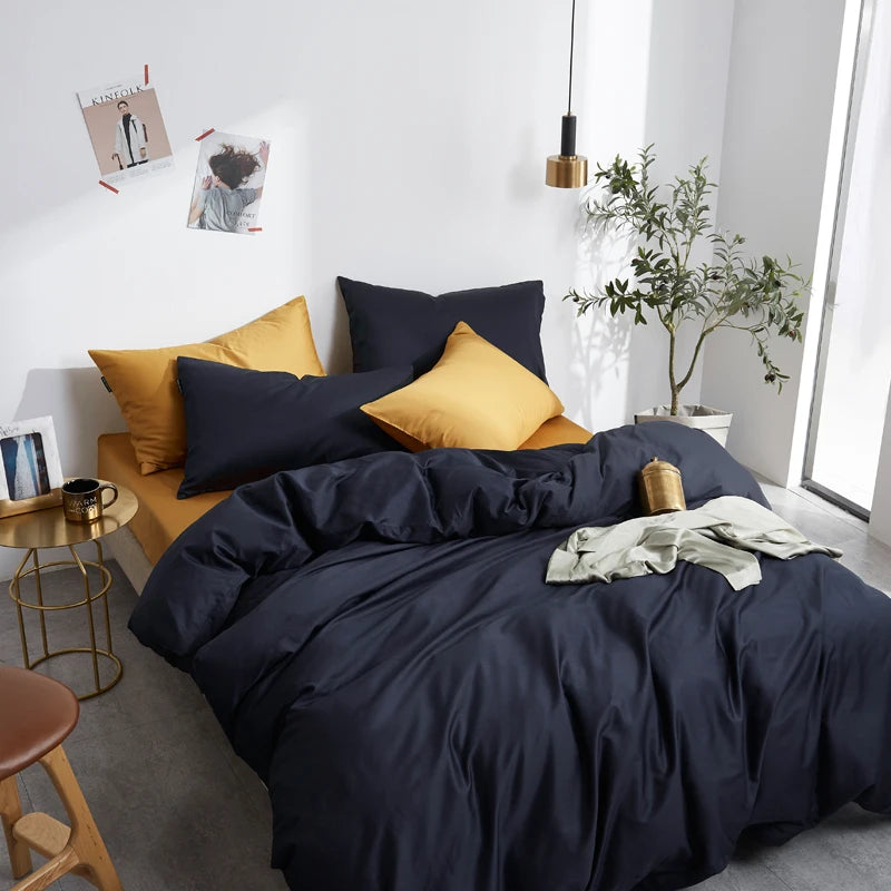 The Alexandria Duvet Set (Long-staple Sateen Cotton)