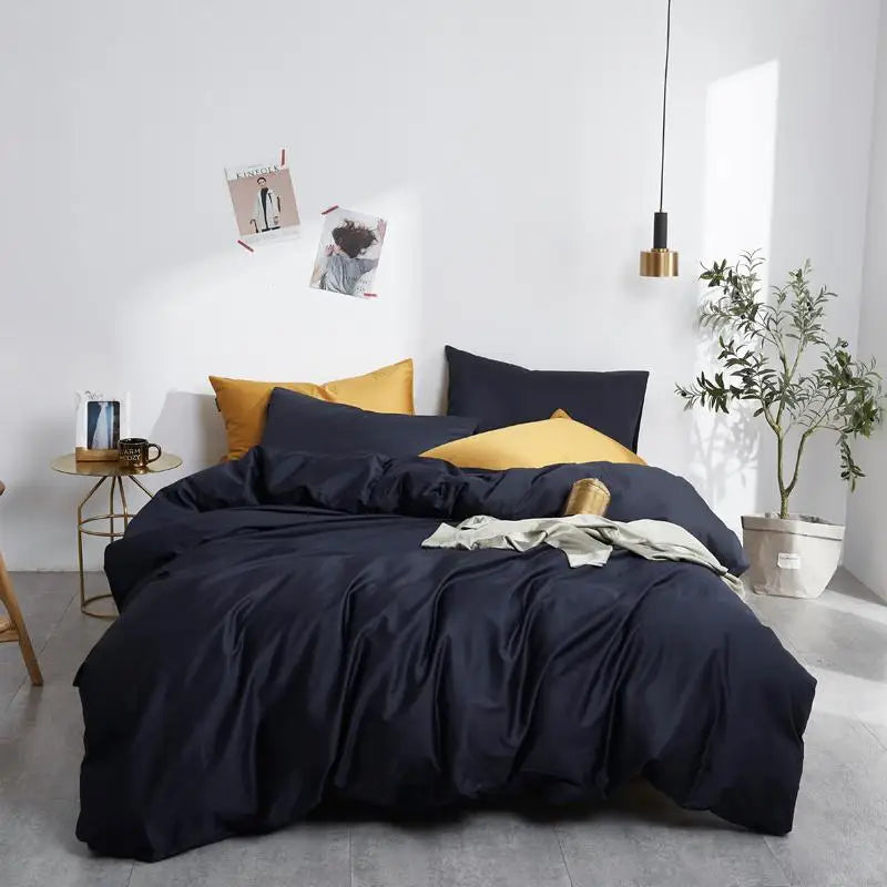 The Alexandria Duvet Set (Long-staple Sateen Cotton)