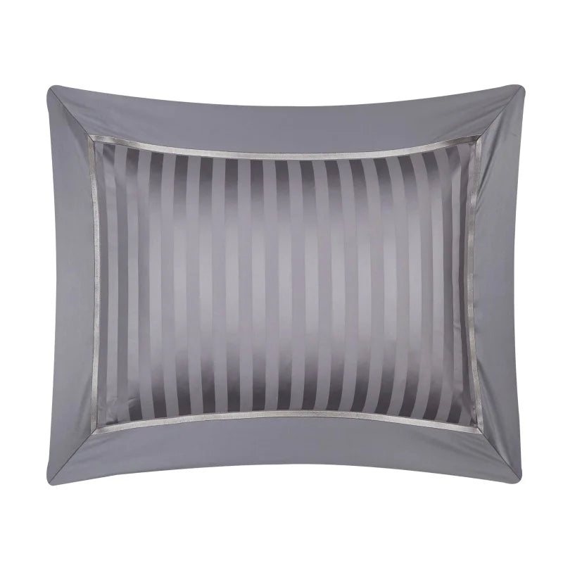 Savoy Characoal Duvet Cover Set (Long-staple Sateen Cotton)