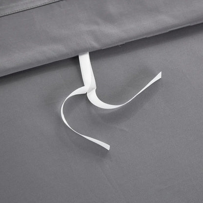 Savoy Characoal Duvet Cover Set (Long-staple Sateen Cotton)