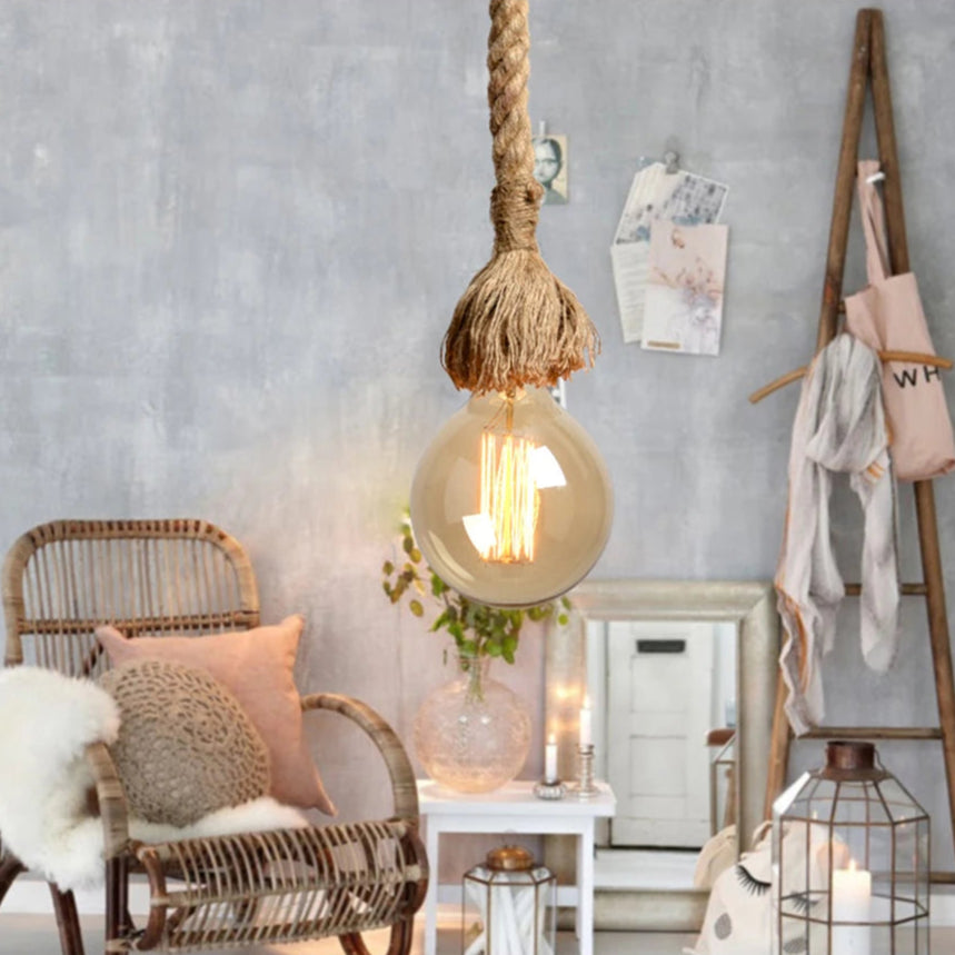 Knotted Rope Pendant Light - KaveCore