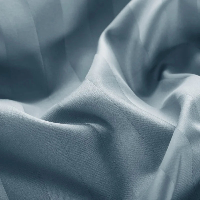 Savoy Azure Duvet Cover Set (Long-staple Sateen Cotton)