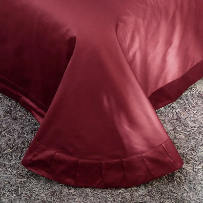 Baroque Noire & Rouge Duvet Cover Set (Long-staple Sateen Cotton)