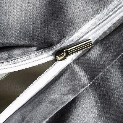 Baroque Noire & Rouge Duvet Cover Set (Long-staple Sateen Cotton)