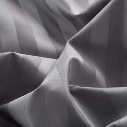 Savoy Characoal Duvet Cover Set (Long-staple Sateen Cotton)