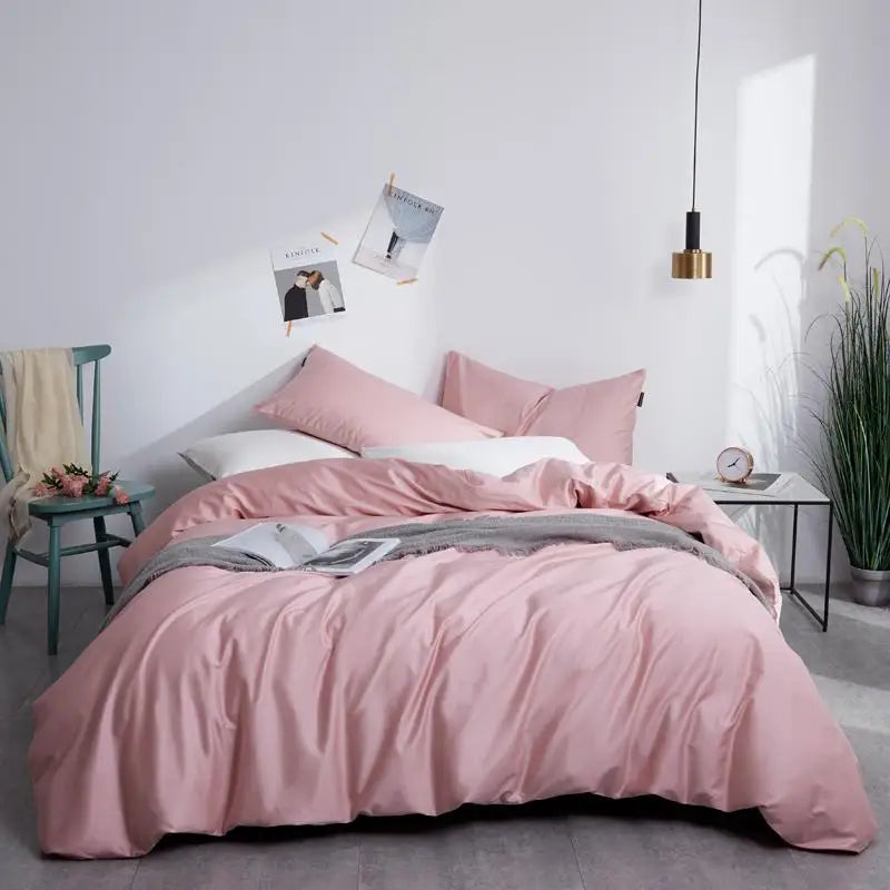 The Alexandria Duvet Set (Long-staple Sateen Cotton)