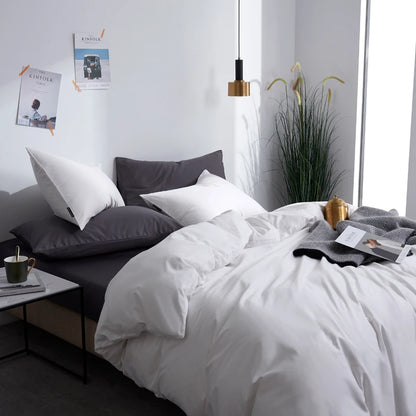 The Alexandria Duvet Set (Long-staple Sateen Cotton)