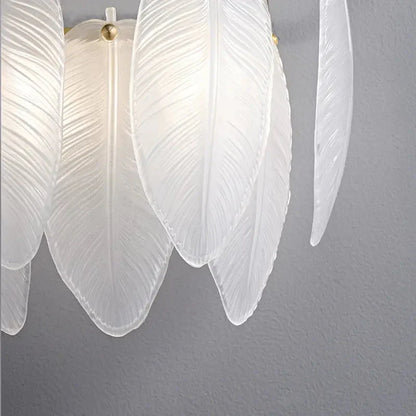 Feather Glass Wall Sconce