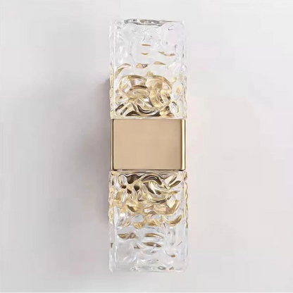 Antheia Crystal & Brass Twin-Light Sconce