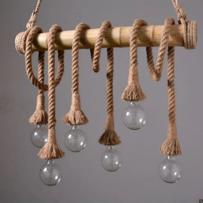 Lighthouse Loop – Handwoven Rope Chandelier