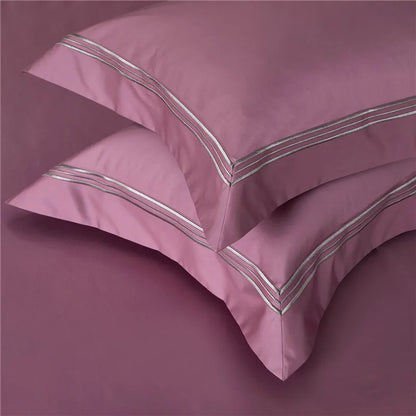 Monaco Rose Sateen Duvet Cover Set (Long-Staple Sateen Cotton)