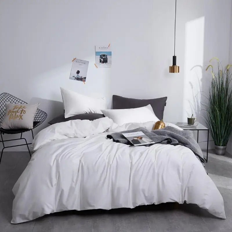 The Alexandria Duvet Set (Long-staple Sateen Cotton)
