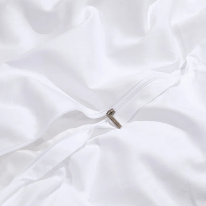 The Grand Marquise White and Gold Duvet Cover Set (Long-staple Sateen Cotton)