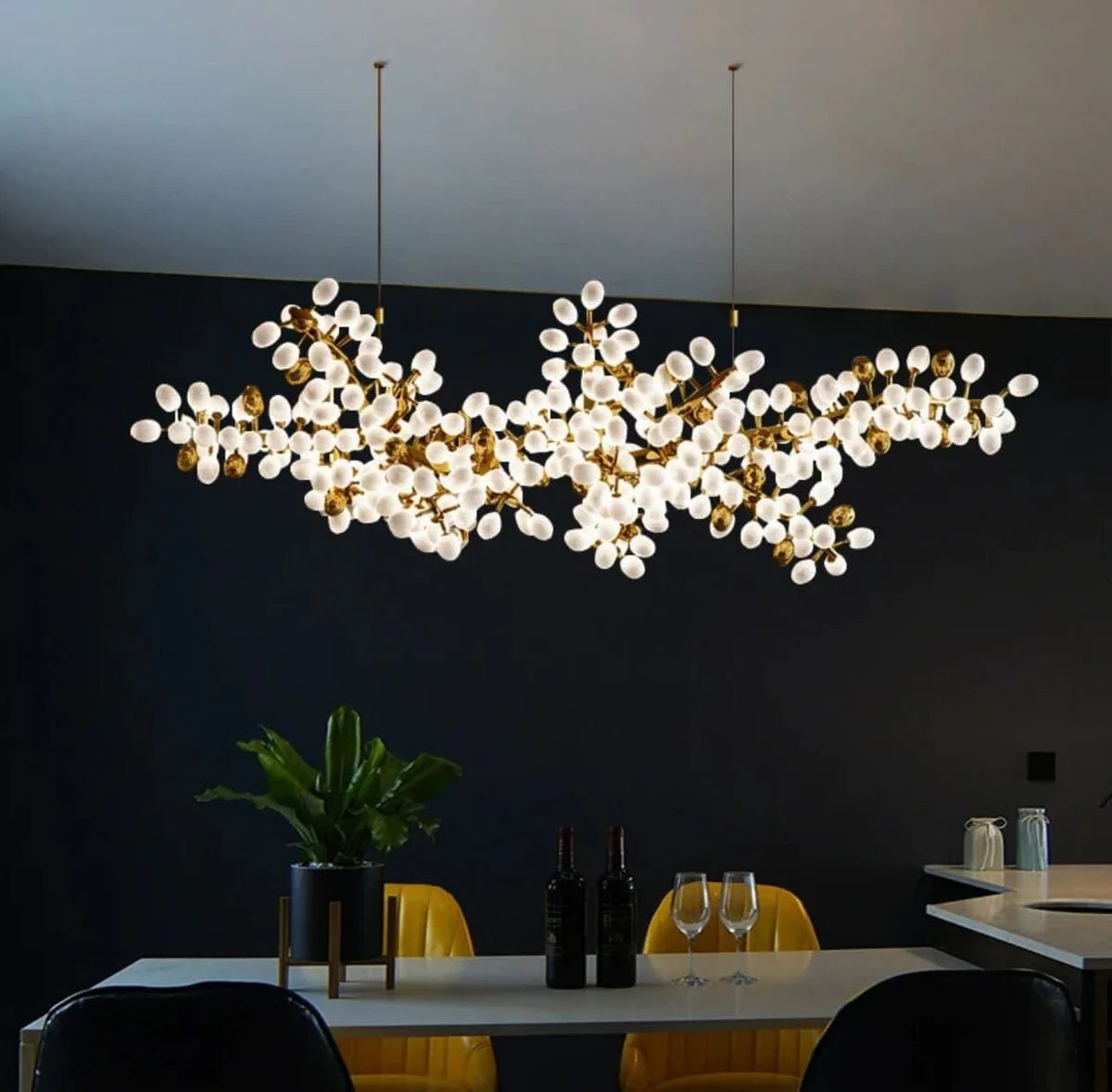 Golden Bloom Chandelier