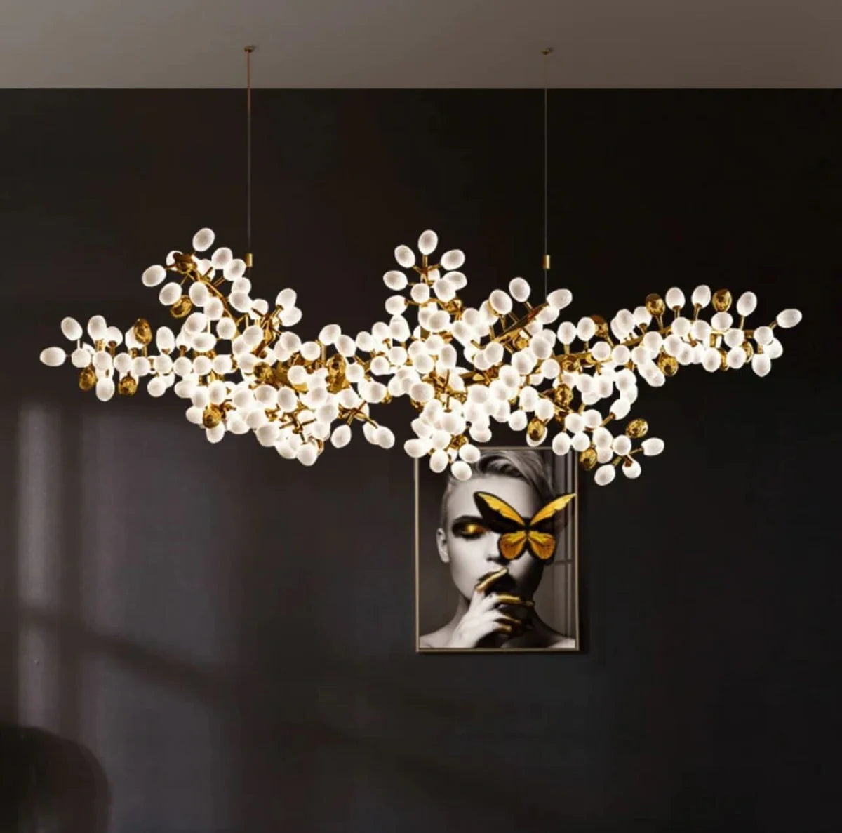 Golden Bloom Chandelier