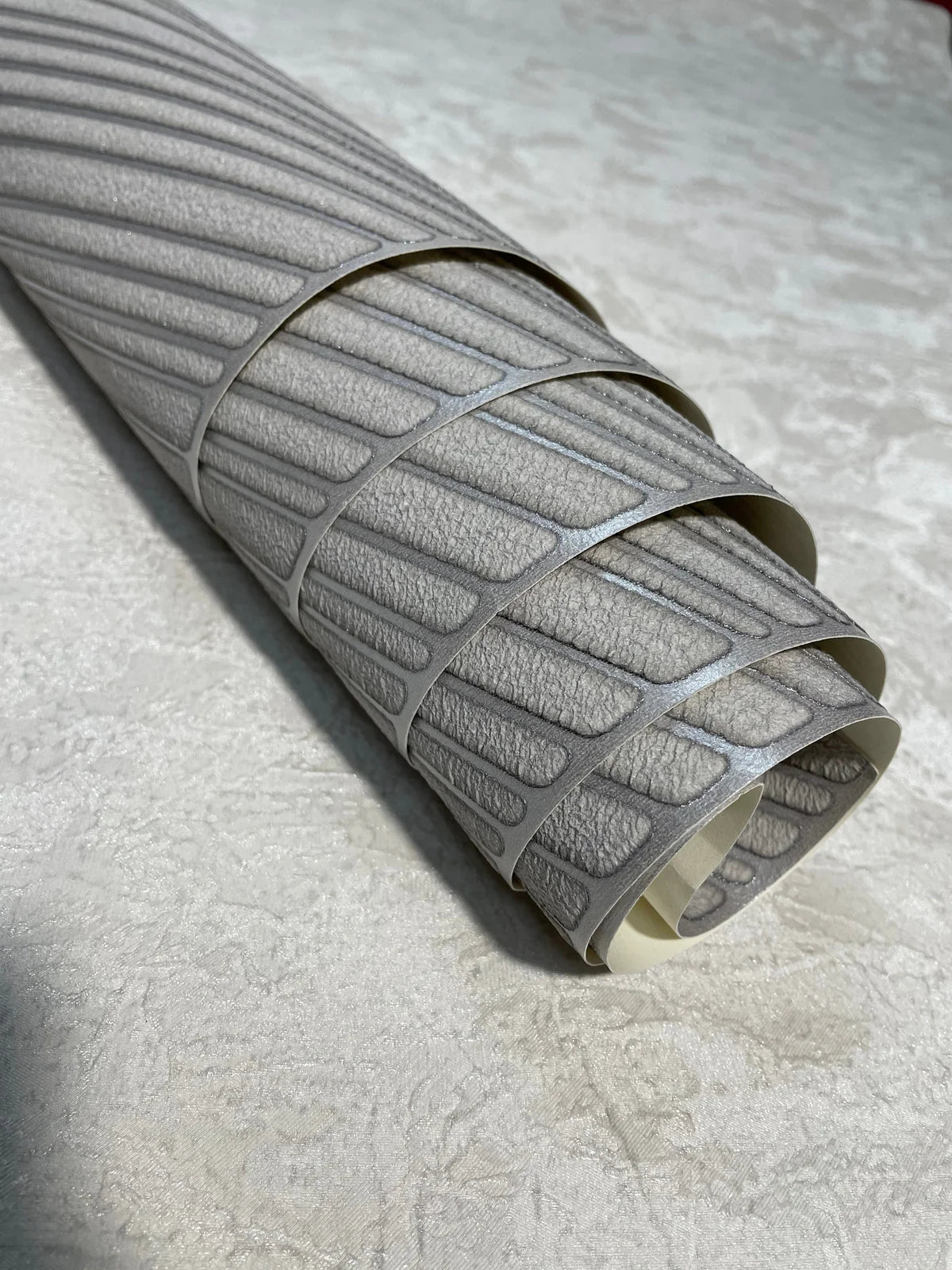 Chevron Crest Suede Wallpaper