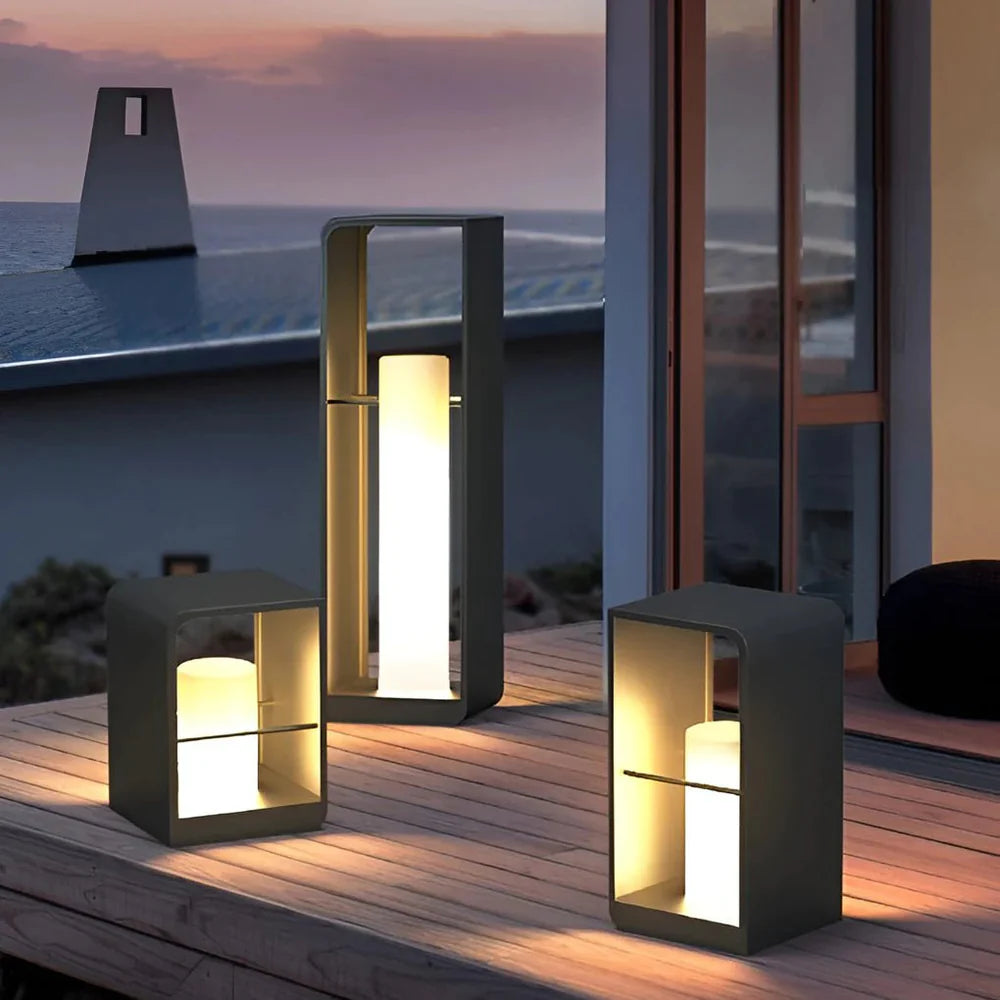 NightCube – Elegant Solar LED Light for Outdoor Ambiance - KaveCore