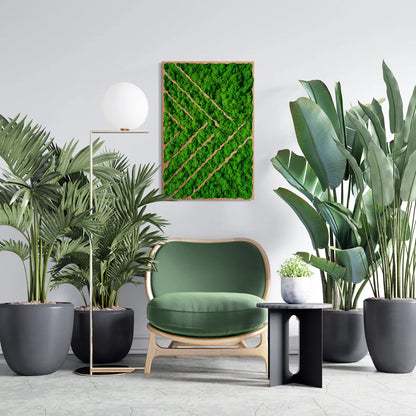 GreenPulse Natural Moss Art