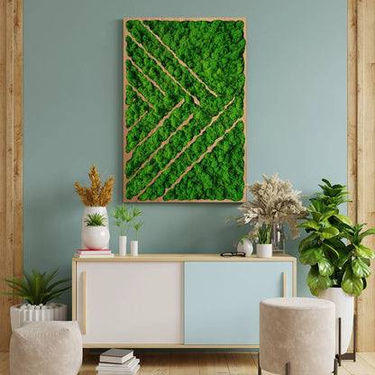 GreenPulse Natural Moss Art