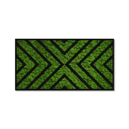 Greenpoint Geometry Natural Moss Art
