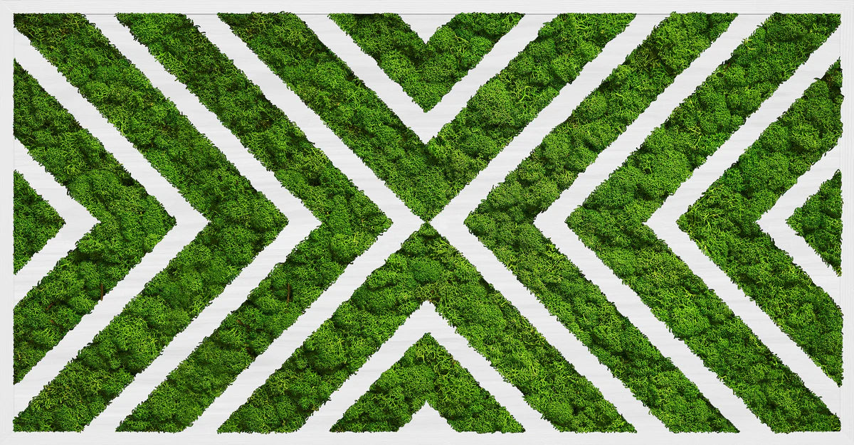 Greenpoint Geometry Natural Moss Art