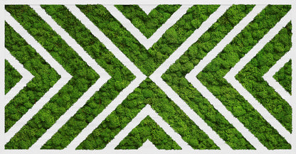 Greenpoint Geometry Natural Moss Art