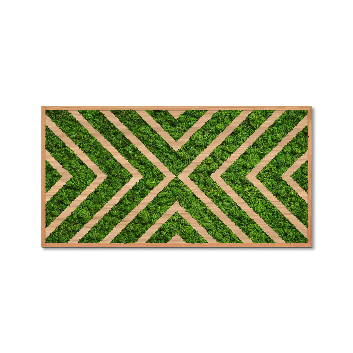 Greenpoint Geometry Natural Moss Art