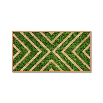 Greenpoint Geometry Natural Moss Art