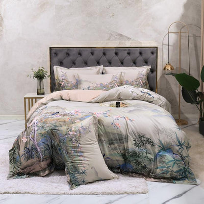 Winds of Kyoto Duvet Cover Set (Long-staple Sateen Cotton)