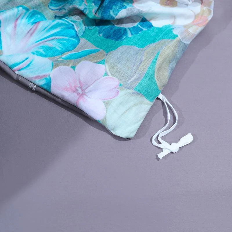 Royal Orchid Garden Duvet Cover Set (Long-staple Sateen Cotton)