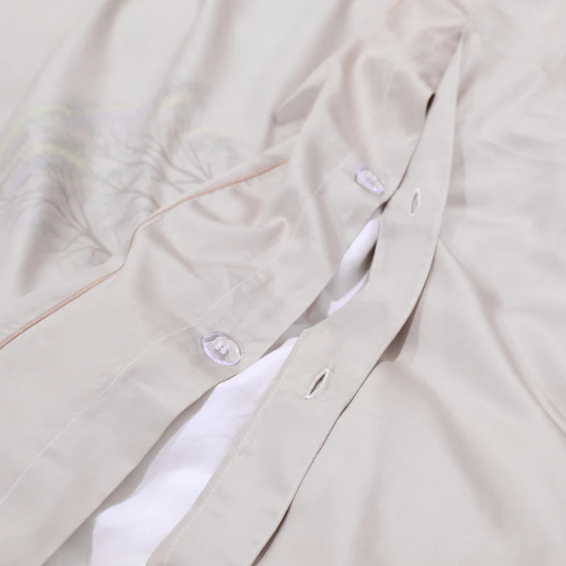 Eden Bloom Duvet Cover Set (Long-staple Sateen Egyptian Cotton) - KaveCore