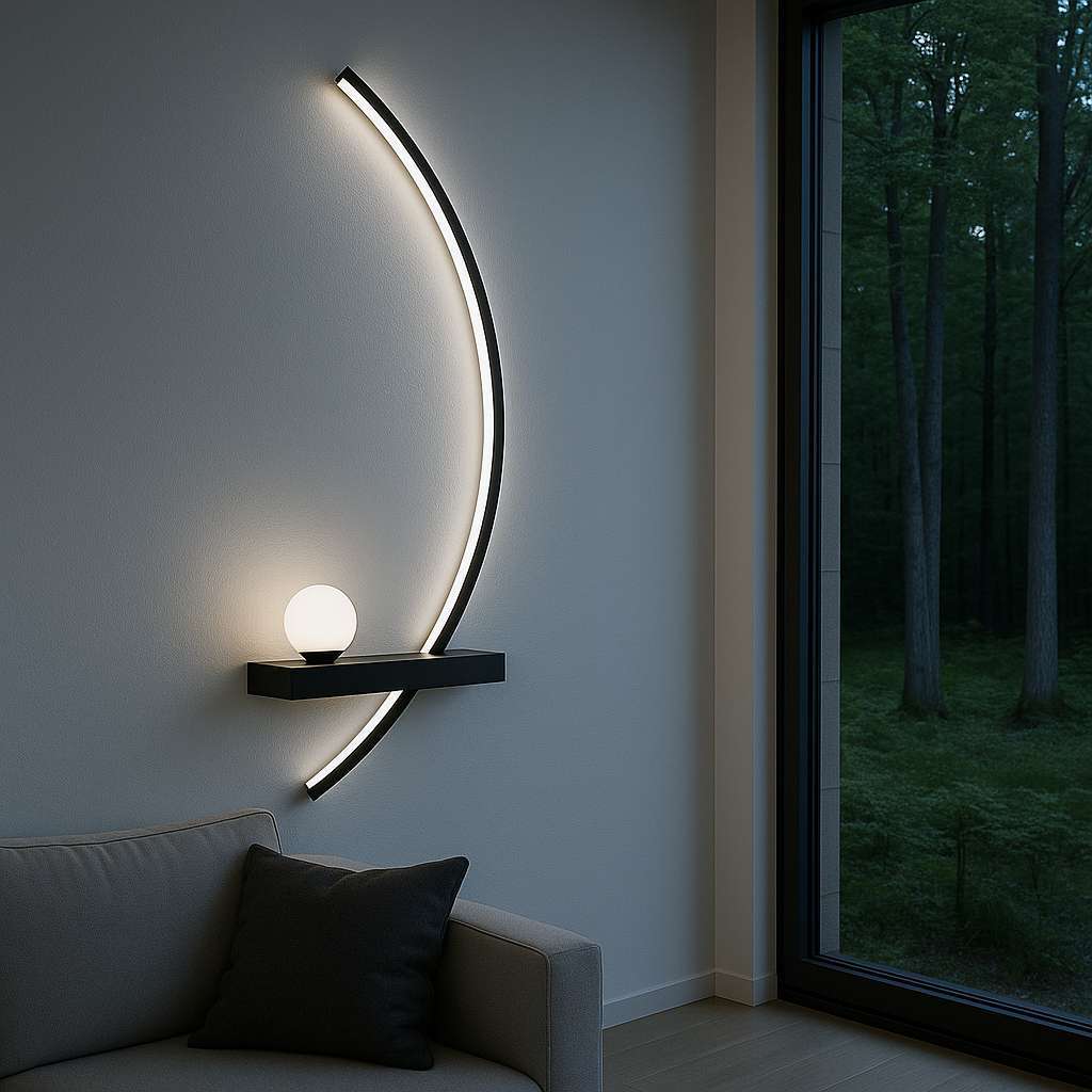 Moon Arc Wall Light - KaveCore