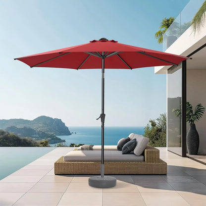 Coastal Haven 9ft Patio Umbrella – UV Shield with Elegant Tilt US - KaveCore